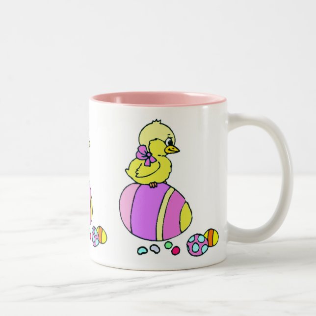 Chick and Easter Eggs Mug (Right)