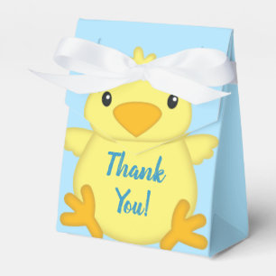 Chick Baby Shower Spring Blue Favor Boxes