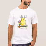 chick-bee-bunny-skybg12x12-easter-cp T-Shirt
