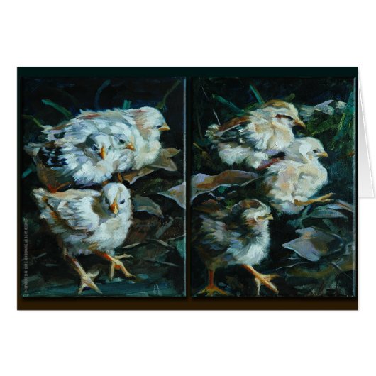 Chick Diptych Cards (Front Horizontal)