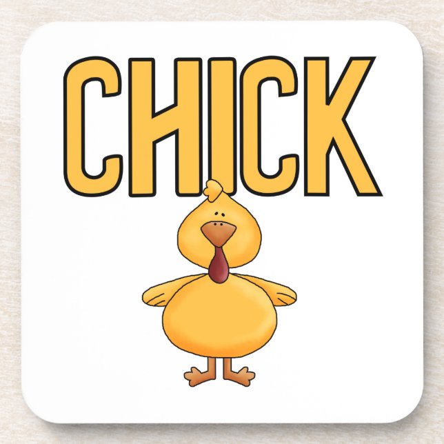 Chick Drink Coaster (Front)