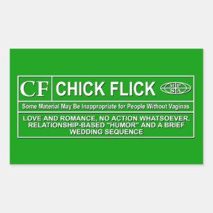 Chick Flick Rectangular Sticker