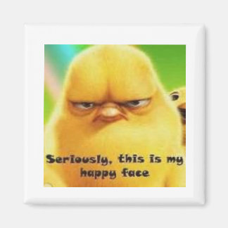 Chick Happy Face Magnet