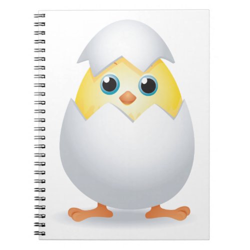 Chick Hatching Yellow Chicken Notebook