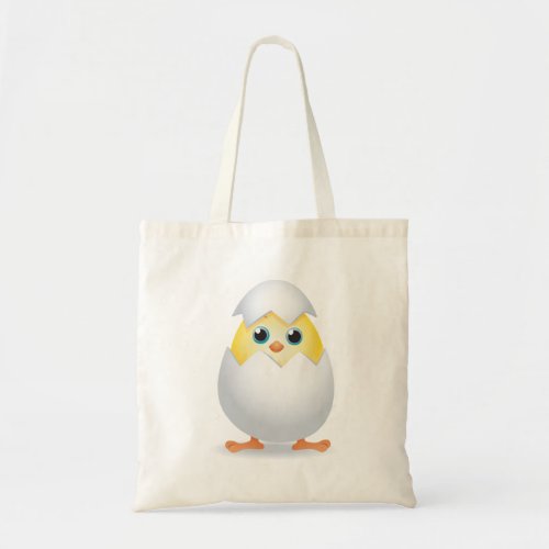 Chick Hatching Yellow Chicken Tote Bag
