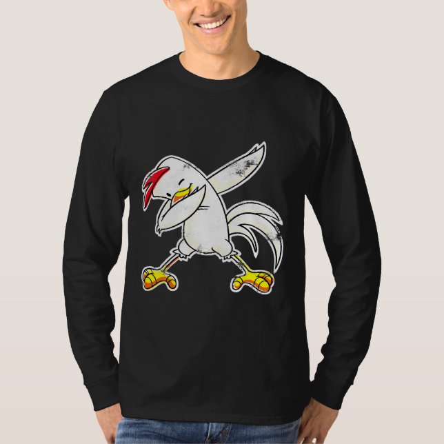 Chick Hen Dabbing Chicken T-Shirt (Front)