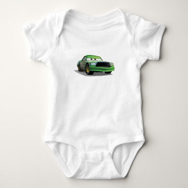 Chick Hicks Green Race Car Disney Baby Bodysuit (Front)