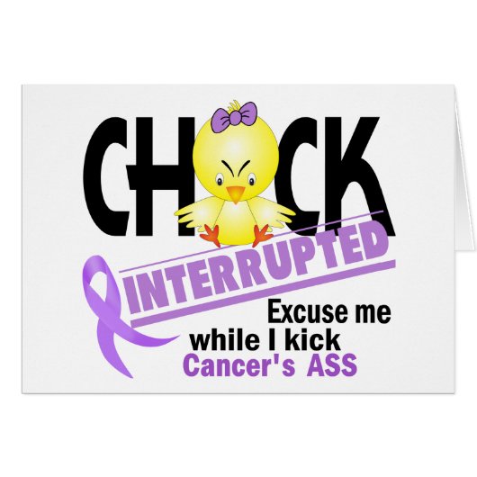 Chick Interrupted 2 Cancer Cards (Front Horizontal)