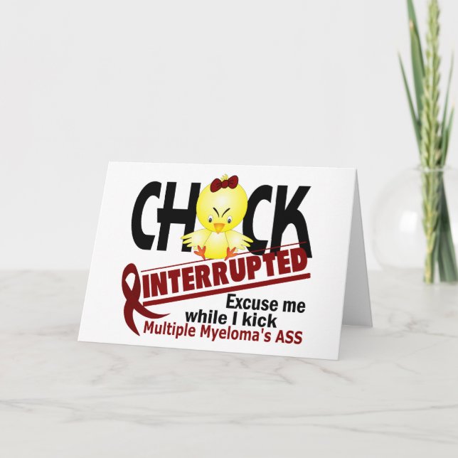 Chick Interrupted 2 Multiple Myeloma Card (Front)