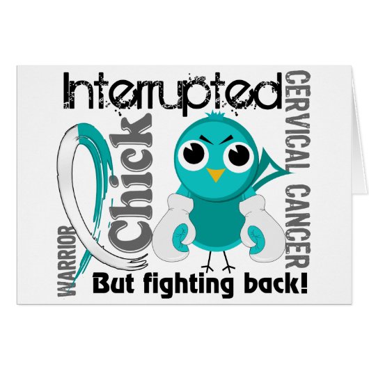 Chick Interrupted 3 Cervical Cancer Cards (Front Horizontal)