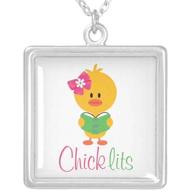 Chick Lits Square Necklace (Front)