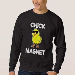 Chick Magne  Boys Kids Easter  Cool Chick Sweatshirt