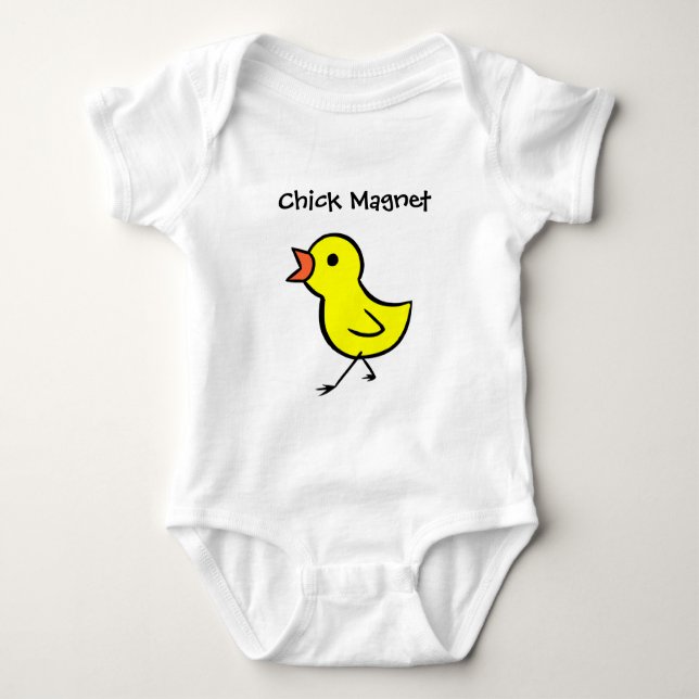Chick Magnet Baby Bodysuit (Front)