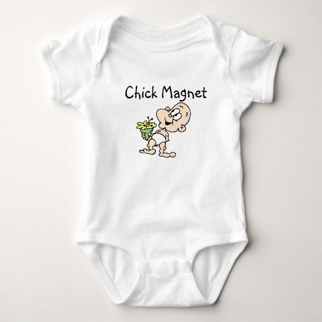 Chick Magnet Baby T-Shirt Baby Bodysuit (Front)