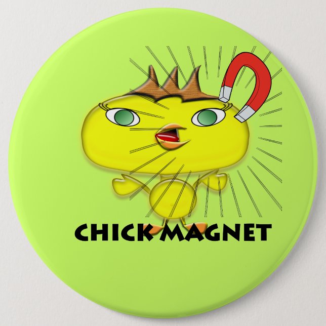 Chick Magnet Button (Front)
