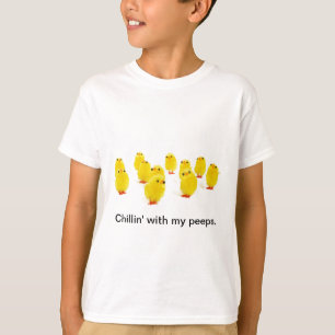 Chick magnet chillin with my peeps funny apparel T-Shirt