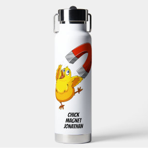 Chick Magnet custom name Water Bottle