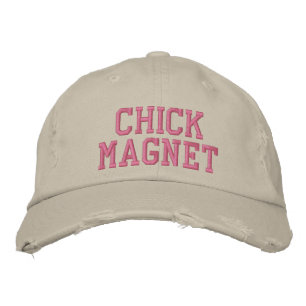 chick magnet embroidered baseball hat