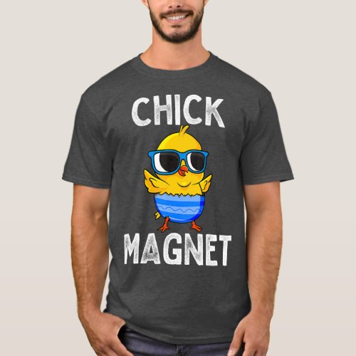 Chick Magnet Funny Easter Cute Baby Chicken Kids T_Shirt