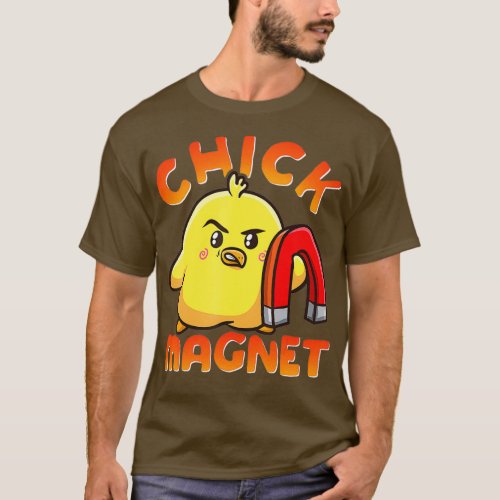 Chick Magnet Funny Halloween Costume Magnetic T_Shirt