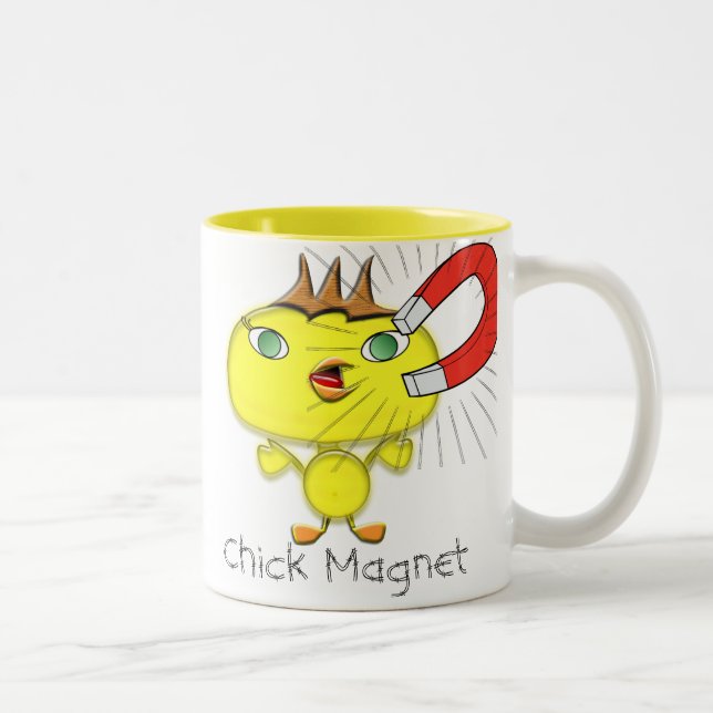 Chick Magnet Mug (Right)