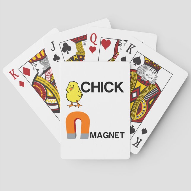 CHICK MAGNET POKER CARDS (Back)