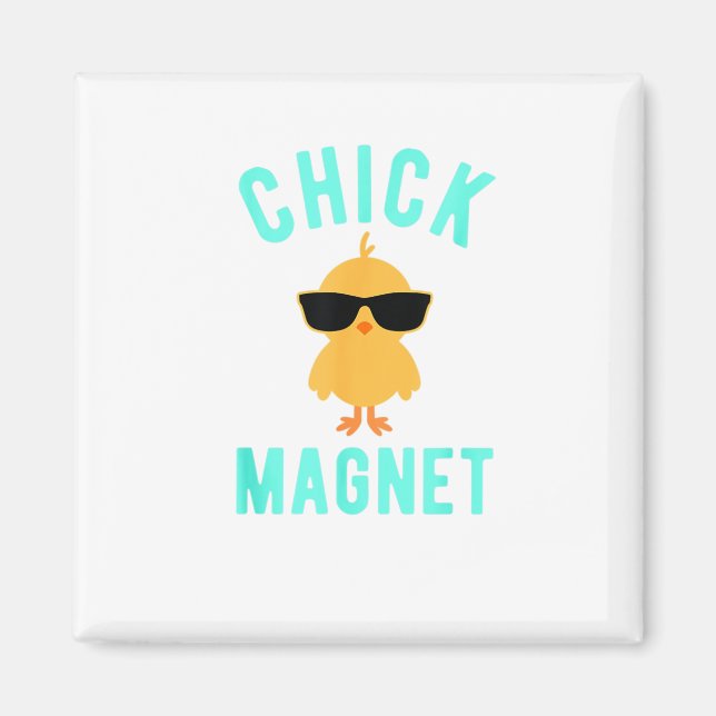 Chick Magnet Shirt Funny Easter Shirt for Boys Kid (Front)