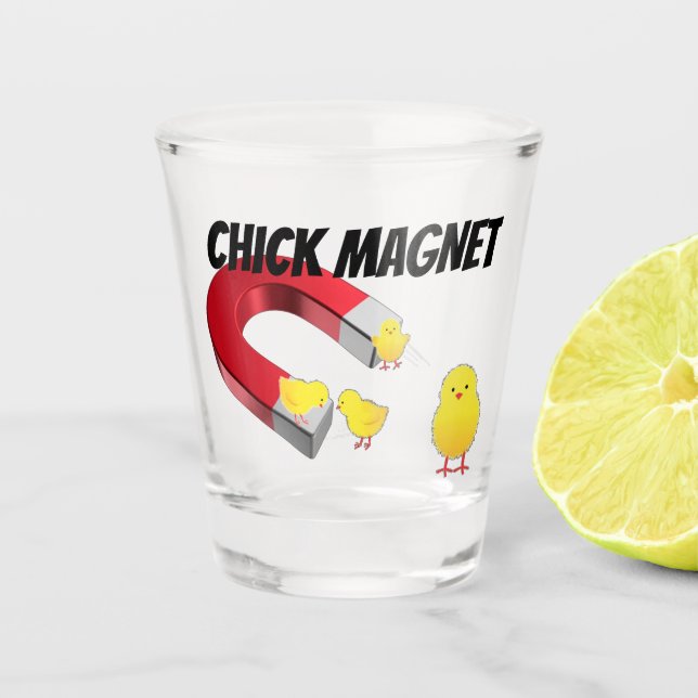 CHICK Magnet Shot Glass (Front)