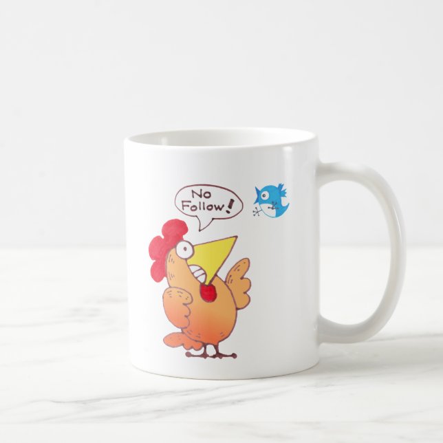 Chick Mug / Cartoon Chicken Mug / NoFollow Mug (Right)
