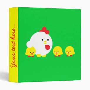Chick 'n chicks 3 ring binder