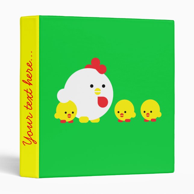 Chick 'n chicks 3 ring binder (Front/Spine)