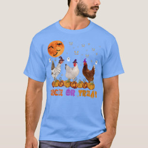 Chick Or Treat Pumpkin Halloween 2022 Horror Night T-Shirt