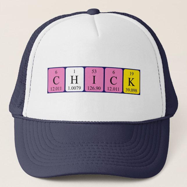 Chick periodic table name hat (Front)