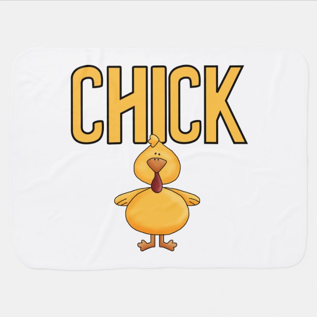 Chick Receiving Blanket (Horizontal)