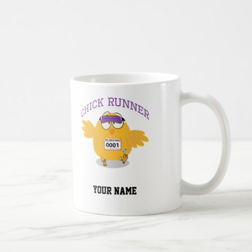 Chick Runner Personalize Coffee Mug