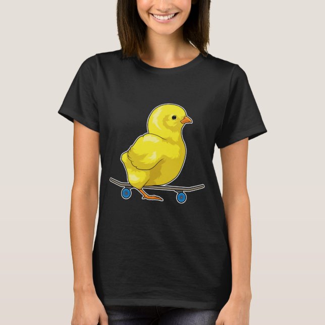 Chick Skater Skateboard T-Shirt (Front)