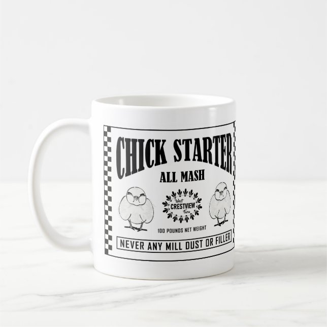 CHICK STARTER COFFEE MUG (Left)