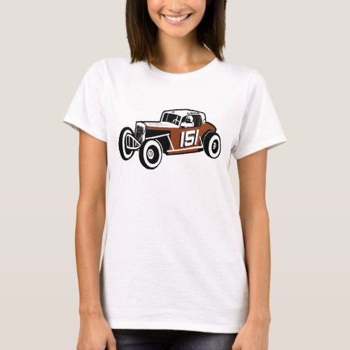 Chick Stockwell Retro Race Car Racearena 2_Sided T_Shirt