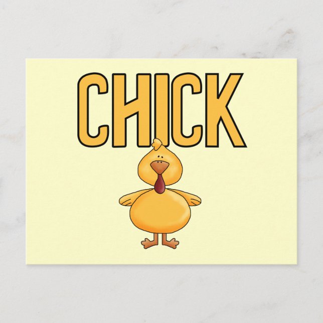 Chick T-shirts and Gifts Postcard (Front)
