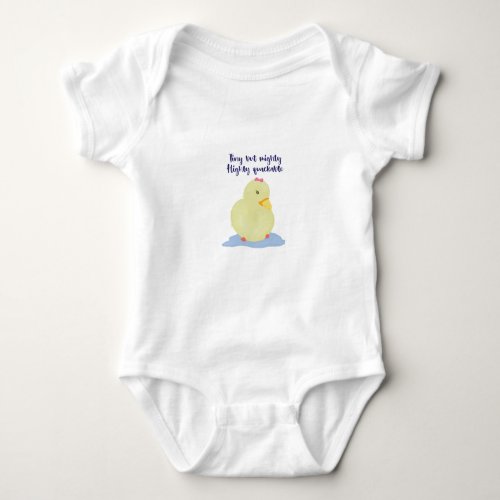 Chick Tiny but mighty Baby Bodysuit