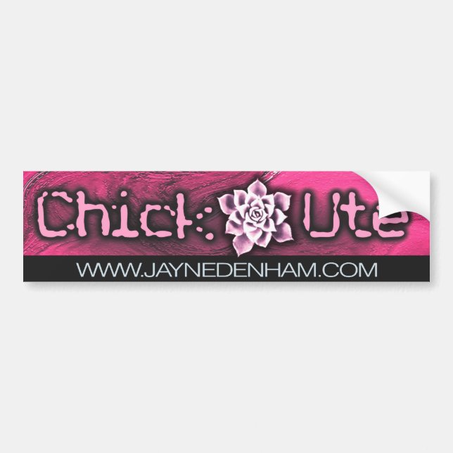 Chick Ute bumper sticker (Front)