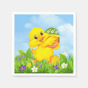 Chick with Easter Egg Napkins