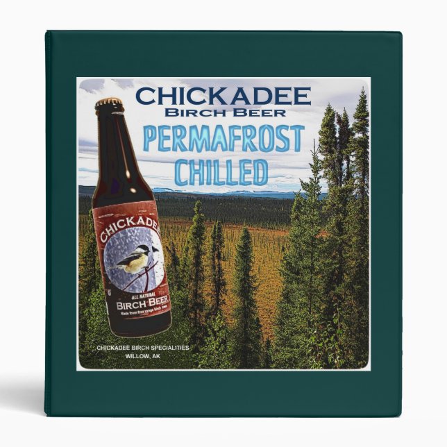 Chickadee Birch Beer 3 Ring Binder (Front)
