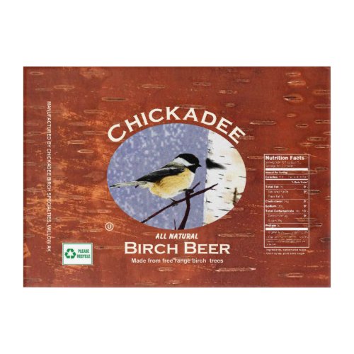Chickadee Birch Beer Acrylic Print