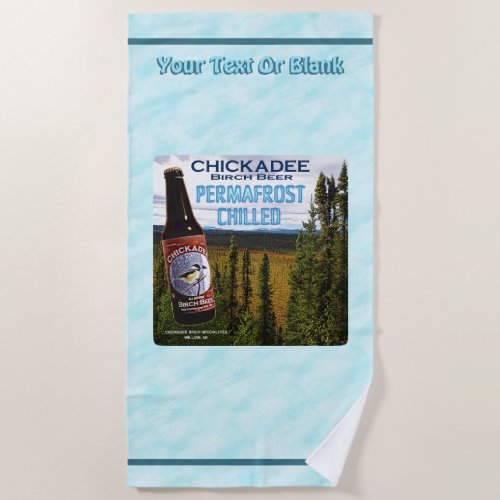 Chickadee Birch Beer Beach Towel