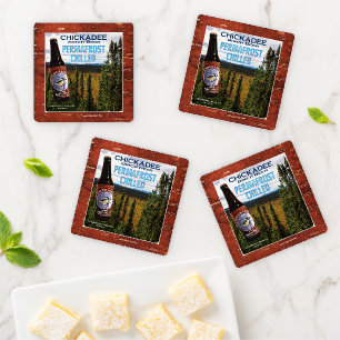 Chickadee Birch Beer Coaster Set