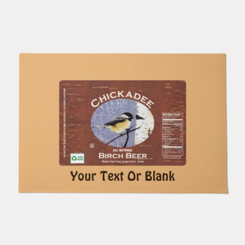 Chickadee Birch Beer Doormat