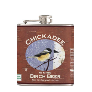 Chickadee Birch Beer Hip Flask