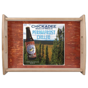 Chickadee Birch Beer Serving Tray