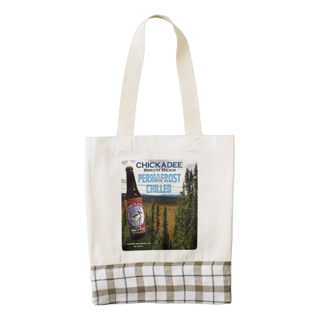 Chickadee Birch Beer Zazzle HEART Tote Bag (Front)